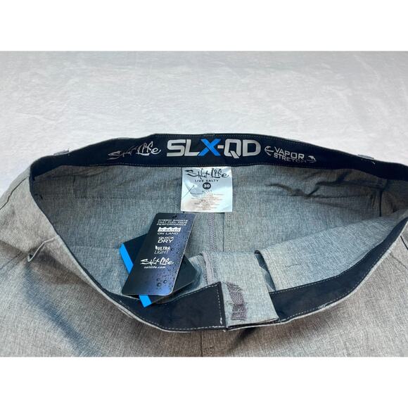 Salt Life SLX-QD Vaper Stretch Men's Shorts Size 30 Color Gray (0101) - Picture 4 of 5